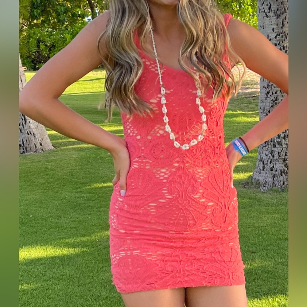 Free People Intimately Crochet Bodycon Dress